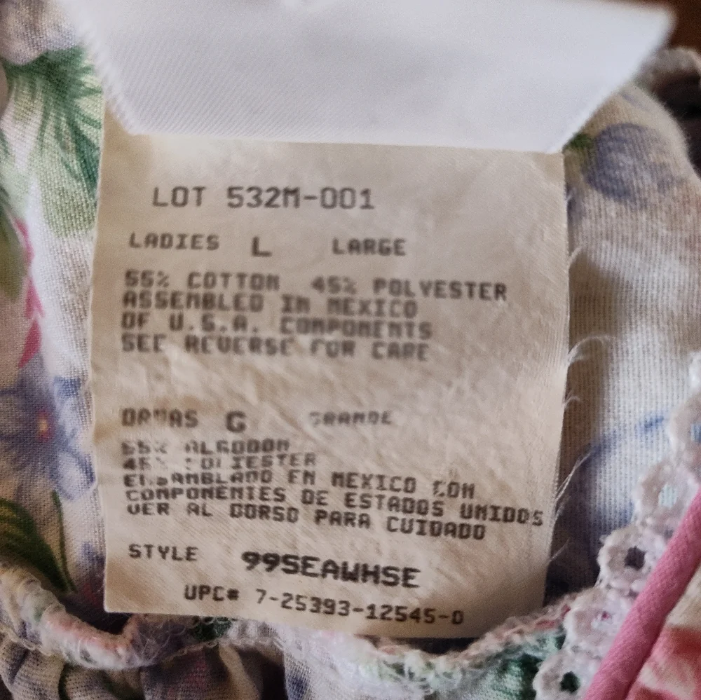 Beautiful Cottagecore Floral House Dress / Coat Grandmacore Size Large - Picture 4 of 4